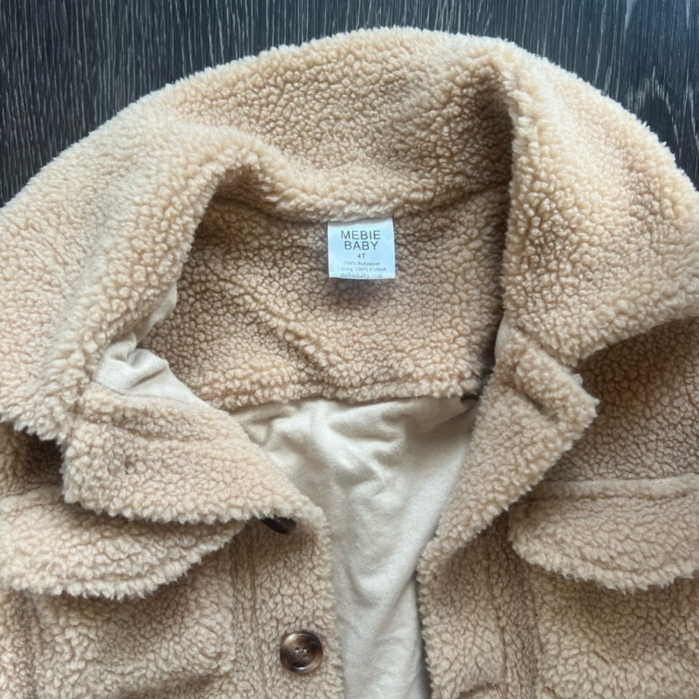 Cozy Cream Kids Jacket - Picture 2 of 2